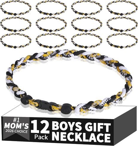 12 Pack Baseball Necklaces, 18inch Baseball Tournament Gifts Necklaces for Boys and Teens, Ideal for Baseball Team Gifts, Party Favors, Goodie bags and Game Day Accessories, Multi-Color in Saudi Arabia