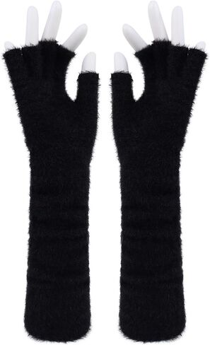 Arm Warmers Long Half Finger Knit Wrist Gloves for Dailwear Holiday in Saudi Arabia