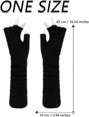 Arm Warmers Long Half Finger Knit Wrist Gloves for Dailwear Holiday in Saudi Arabia