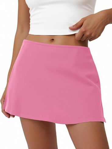 JEKAOYI Womens Tennis Skirt with Pockets Mini Golf Skorts High Waist Athletic Shorts for Pickleball Running Summer in Kuwait