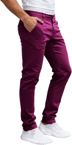 Ctreela Men's Dress Pants Slim Fit Stretch Flat-Front Lightweight Comfort Slacks Straight Leg Business Work Daily Wear in Saudi Arabia