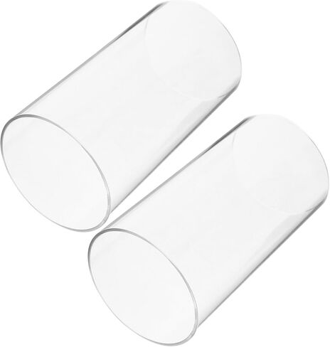 STAHAD 2pcs Transparent Glass Candle Covers Decorative Household Candle Holders Windproof Cloche Dome Party Wedding Atmosphere in Saudi Arabia