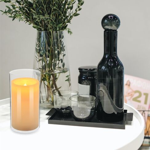 STAHAD 2pcs Transparent Glass Candle Covers Decorative Household Candle Holders Windproof Cloche Dome Party Wedding Atmosphere in Saudi Arabia