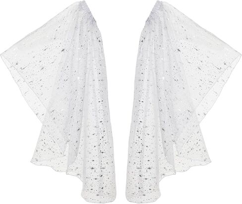 Victorian Long Tulle Gloves, Detachable Sleeves Gothic Wedding Dress Accessories Arm Covers for Halloween Costume in Saudi Arabia