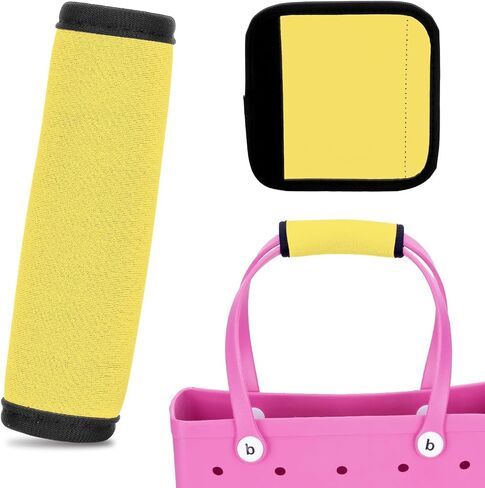 Neoprene Handle Wrap Protector, Dsigo Pink Handle Wrap Accessories for Bogg Bag & Simply Southern Tote - Beach Bag Handle Protectors in Saudi Arabia