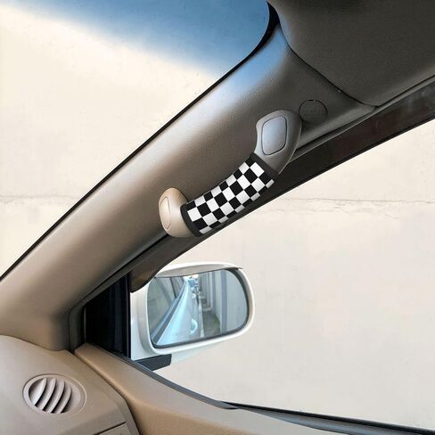 Black White Checkered 2PCS Luggage Handle Wrap for Suitcase Neoprene Luggage Handle Covers Comfort Suitcase Luggage Identifiers Travel Accessories in Saudi Arabia