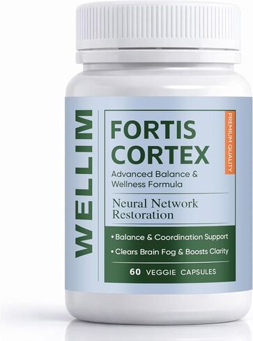 FortisCortex for Vertigo, Potency Liver Detox & Clarity Capsules, Daily Cognitive Wellness Supplement, 60-Day Supply in Kuwait