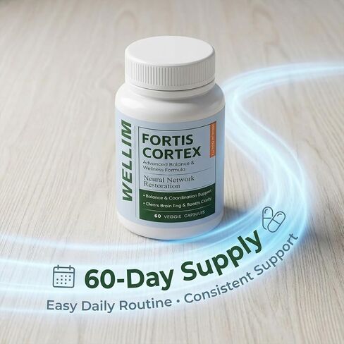 FortisCortex for Vertigo, Potency Liver Detox & Clarity Capsules, Daily Cognitive Wellness Supplement, 60-Day Supply in Kuwait
