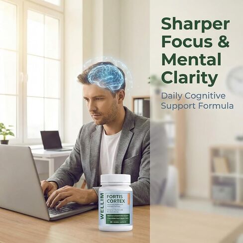 FortisCortex for Vertigo, Potency Liver Detox & Clarity Capsules, Daily Cognitive Wellness Supplement, 60-Day Supply in Kuwait