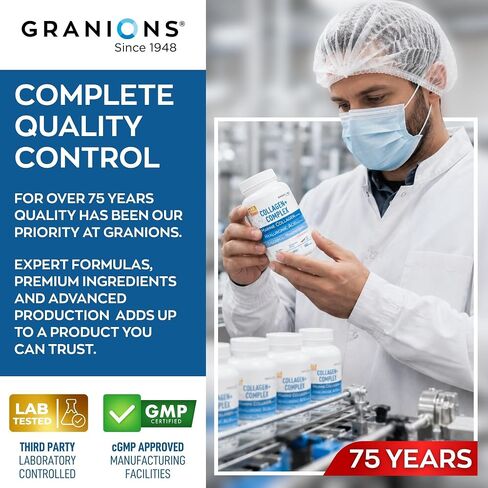 Granions Advanced Natural Muscle Relaxer Pills - 1,346mg Quinine, Magnesium, Potassium, B Vitamins, Chamomile, CoQ10 - Muscle Comfort Support, Immediate Relaxation and Comfort - 120 Tablet, 30 Serving in Saudi Arabia