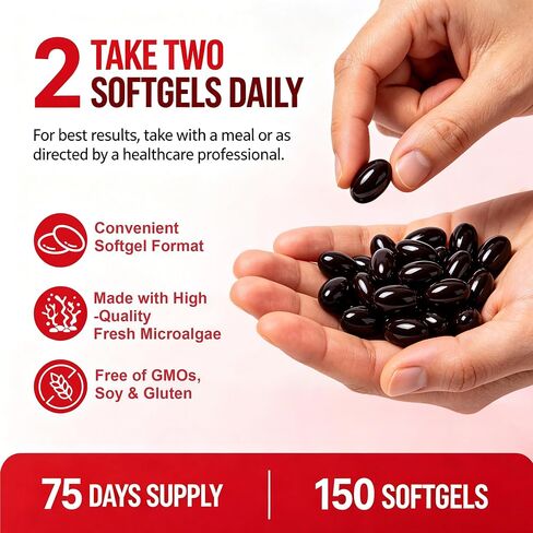 Astaxanthin Supplements 24mg 150 Softgels | 16 in 1 Formula Premium Astaxanthin Antioxidant Supplement Supports Eye Skin Joint Brain Heart Immune System Health, Fresh Microalgae Source 75 Days Supply in Saudi Arabia