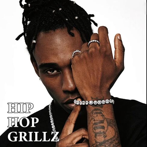 Custom Diamond Grillz for Men - Iced Out Detachable Gold & Silver Teeth Covers - Bling Hip Hop Mouth Jewelry in Kuwait