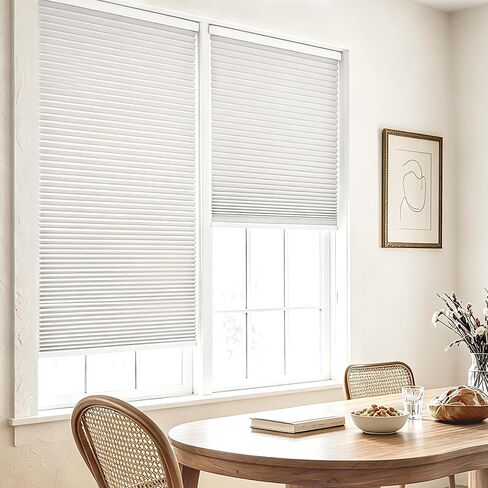 Custom Cellular Shades No Drill Cordless Honeycomb Blinds for Windows, Made to Measure Window Shades, Blackout, Easy Install in Saudi Arabia