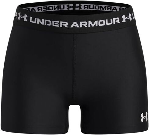 Under Armour Girls' HeatGear Shorty, (001) Black / / White, Youth Medium in Kuwait