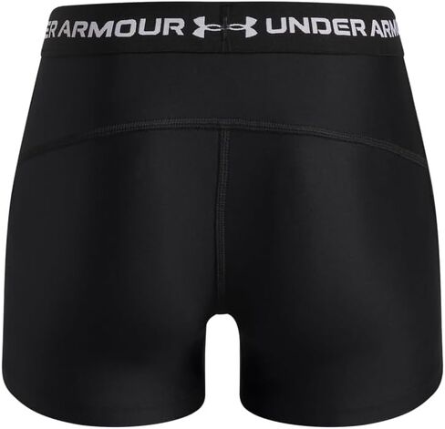 Under Armour Girls' HeatGear Shorty, (001) Black / / White, Youth Medium in Kuwait