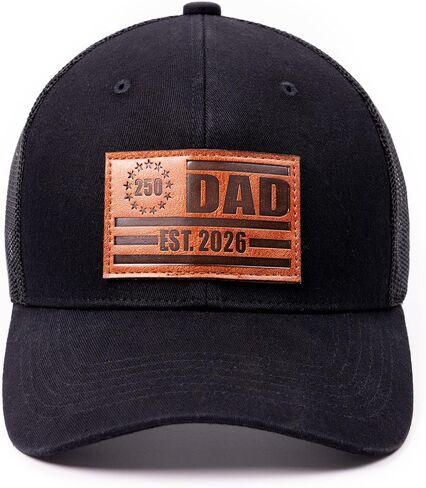 America 250 Dad Est 2026 Hat, Gift for New Dad, New Dad Hat, Gift First Time Dad Hat, Fathers Day Birthday Gifts for First Dad Baseball Cap Black in Saudi Arabia