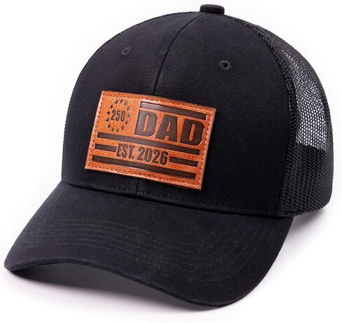 America 250 Dad Est 2026 Hat, Gift for New Dad, New Dad Hat, Gift First Time Dad Hat, Fathers Day Birthday Gifts for First Dad Baseball Cap Black in Saudi Arabia