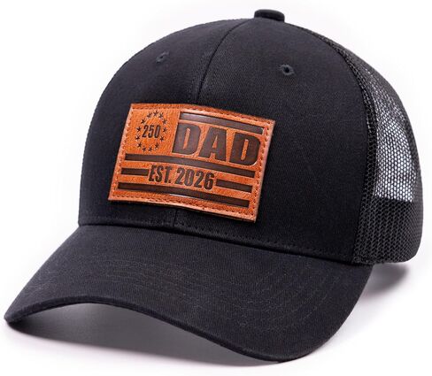 America 250 Dad Est 2026 Hat, Gift for New Dad, New Dad Hat, Gift First Time Dad Hat, Fathers Day Birthday Gifts for First Dad Baseball Cap Black in Saudi Arabia