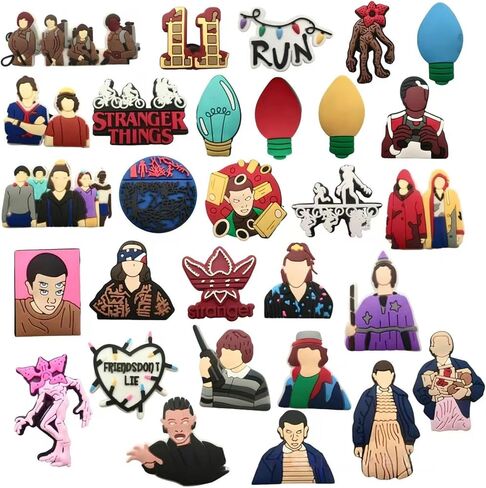 29 Pcs TV Drama Theme Shoe Charms, For Shoe Decoration, The Perfect Choice for Party Favors or Birthday Gifts. in Saudi Arabia