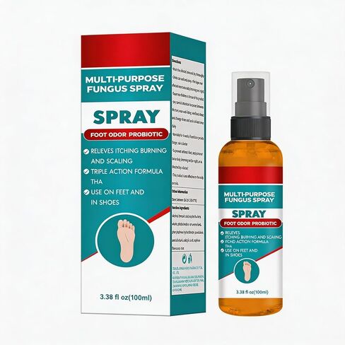 Foot Odor Spray, Hand & Foot Spray, Refreshes and Deodorizes, with Natural Essential Oils, （3.38 fl oz） in Kuwait