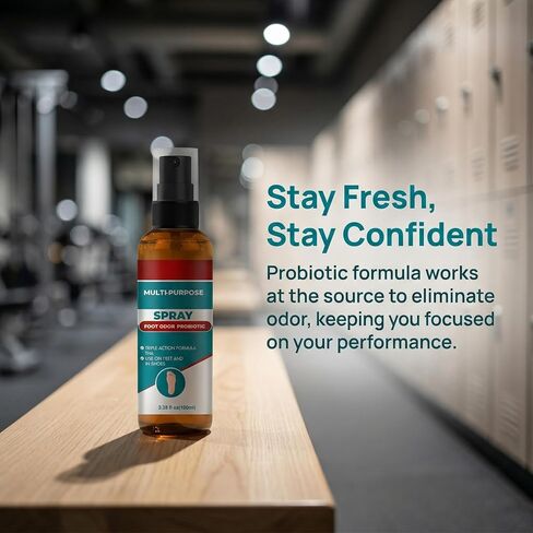 Foot Odor Spray, Hand & Foot Spray, Refreshes and Deodorizes, with Natural Essential Oils, （3.38 fl oz） in Kuwait