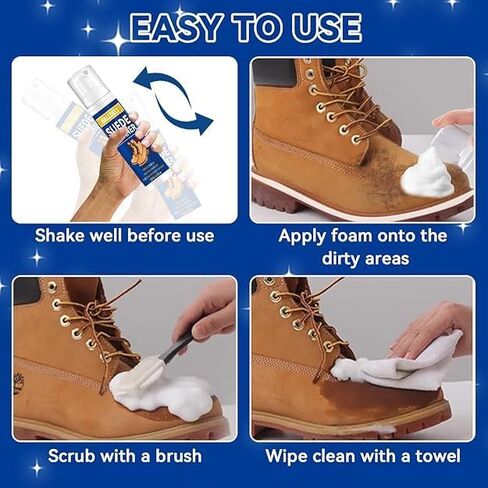 Suede Shoe Cleaner, Sneaker Cleaning Kit with Brush for White Shoes, Suede, Nubuck, Knit, Boots, Trainer, Leather in Kuwait