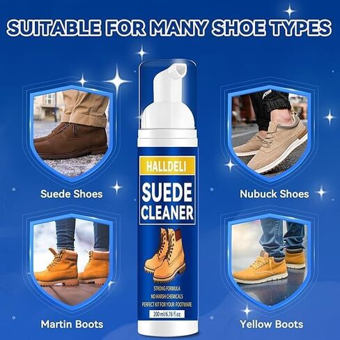 Suede Shoe Cleaner, Sneaker Cleaning Kit with Brush for White Shoes, Suede, Nubuck, Knit, Boots, Trainer, Leather in Kuwait