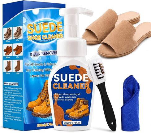 Suede Shoe Cleaner, Sneaker Cleaning Kit with Brush for White Shoes, Suede, Nubuck, Knit, Boots, Trainer, Leather in Saudi Arabia