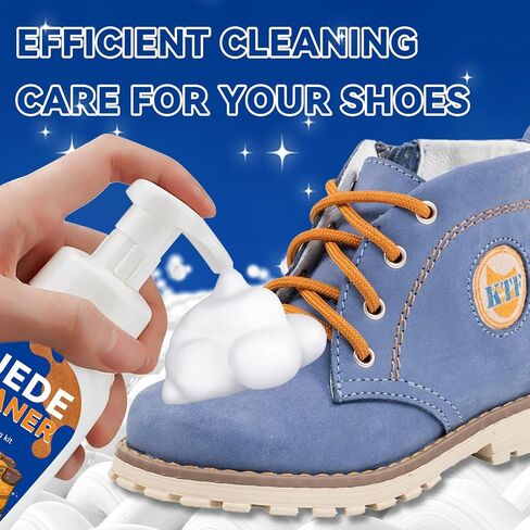 Suede Shoe Cleaner, Sneaker Cleaning Kit with Brush for White Shoes, Suede, Nubuck, Knit, Boots, Trainer, Leather in Saudi Arabia