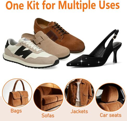 5Pcs Suede Eraser for Shoes, Suede Eraser and Brush, Suede Cleaning Kit, Suede Kit, Suede Brush Stain Removal for Suede Jackets, Purse, Couches & Bags in Saudi Arabia