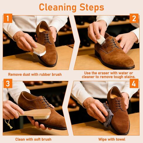 5Pcs Suede Eraser for Shoes, Suede Eraser and Brush, Suede Cleaning Kit, Suede Kit, Suede Brush Stain Removal for Suede Jackets, Purse, Couches & Bags in Saudi Arabia