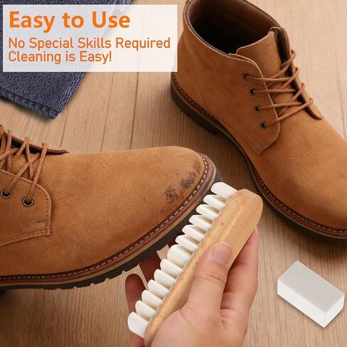 5Pcs Suede Eraser for Shoes, Suede Eraser and Brush, Suede Cleaning Kit, Suede Kit, Suede Brush Stain Removal for Suede Jackets, Purse, Couches & Bags in Saudi Arabia