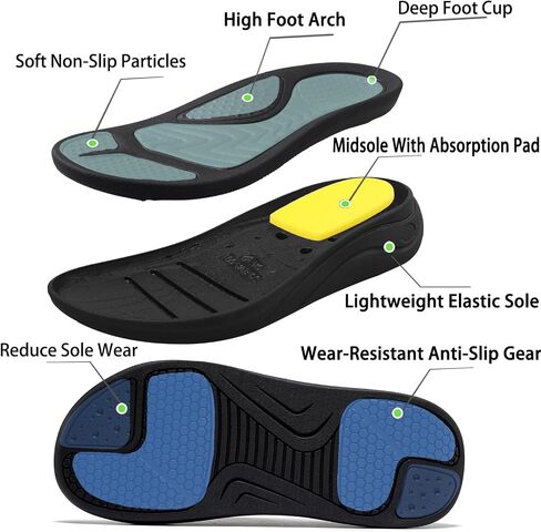 Vagana Sandals for Men Adjustable Width Slides Arch Support Orthopedic for Diabetic Plantar Fasciitis Swollen Feet Pain Relief Neuropathy in Saudi Arabia