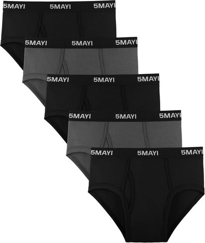 5Mayi Mens Underwear Briefs for Men Viscose Underwear Comfortable Midrise with Open Fly in Saudi Arabia