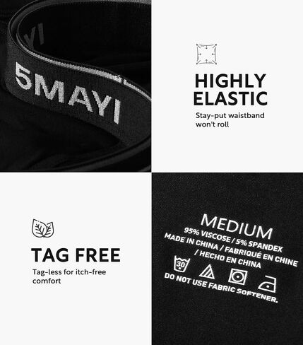 5Mayi Mens Underwear Briefs for Men Viscose Underwear Comfortable Midrise with Open Fly in Saudi Arabia