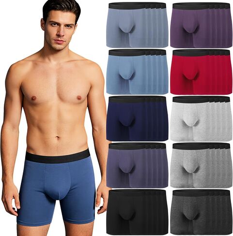 Usavemo Bulk 50-Pack Men's Underwear | 10 Color Briefs, S-XXL (10 per Size) Individually Wrapped | Ready for Donation & Retail Multi in Saudi Arabia