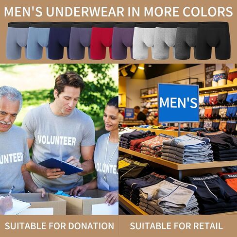 Usavemo Bulk 50-Pack Men's Underwear | 10 Color Briefs, S-XXL (10 per Size) Individually Wrapped | Ready for Donation & Retail Multi in Saudi Arabia