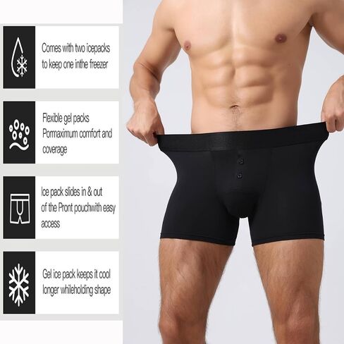Vasectomy Underwear, Boxer Briefs with Pocket Jockstrap for Men Testicular Support and Pain Relief Gift in Saudi Arabia