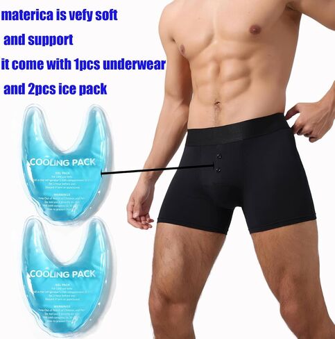 Vasectomy Underwear, Boxer Briefs with Pocket Jockstrap for Men Testicular Support and Pain Relief Gift in Saudi Arabia