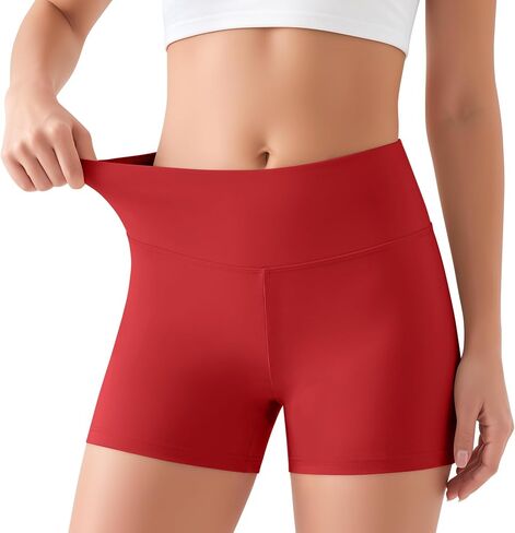 Girls Dance Shorts 5-14Y Kids Biker High Waist Shorts Comfy Athletic Spandex Clothes for Yoga Volleyball Gymnastics in Kuwait