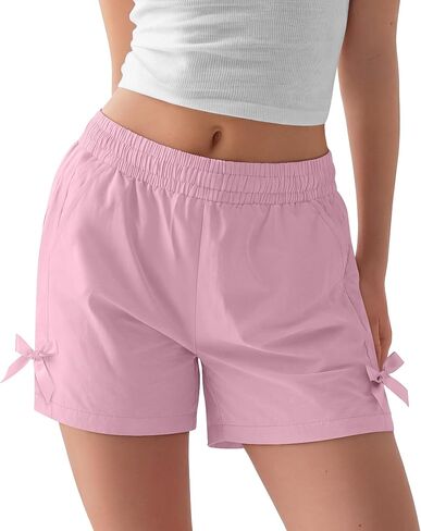 Girls Athletic Quick Dry Shorts Kids Beach Board Swim Shorts Bow Tie Lightweight Summer Casual 7-16 Years in Kuwait