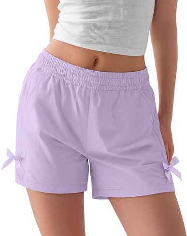 Girls Athletic Quick Dry Shorts Kids Beach Board Swim Shorts Bow Tie Lightweight Summer Casual 7-16 Years in Kuwait