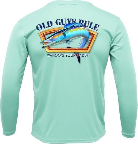 قميص الصيد الرجالي OLD GUYS RULE بعامل حماية من أشعة الشمس 50+ بأكمام طويلة، Wahoo's Your Daddy - عيد الأب المضحك، هدية عيد ميلاد in Kuwait
