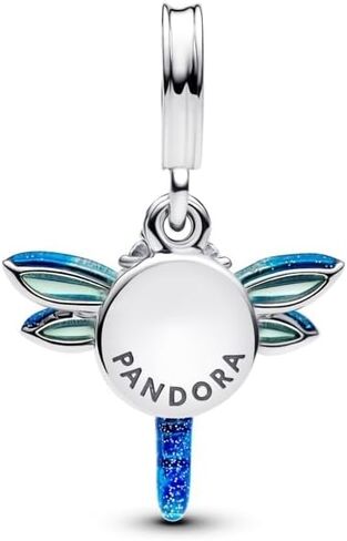 PANDORA-Dragonfly Double Dangle Charm-Sterling silver-With Gift Box in Kuwait