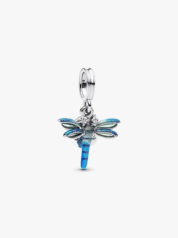 PANDORA-Dragonfly Double Dangle Charm-Sterling silver-With Gift Box in Kuwait