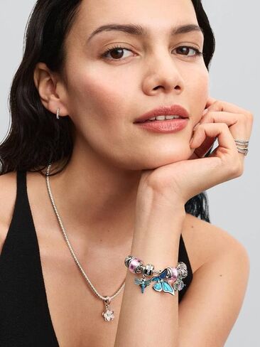PANDORA-Dragonfly Double Dangle Charm-Sterling silver-With Gift Box in Kuwait