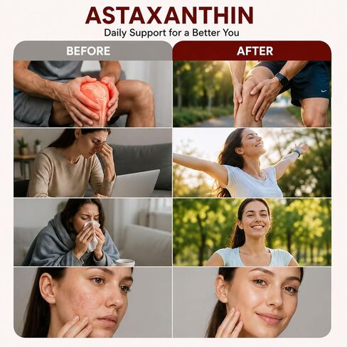 Revella Astaxanthin, Immune, Internal Circulation, Vitality Support- 200 Softgels(1 Pack) in Saudi Arabia