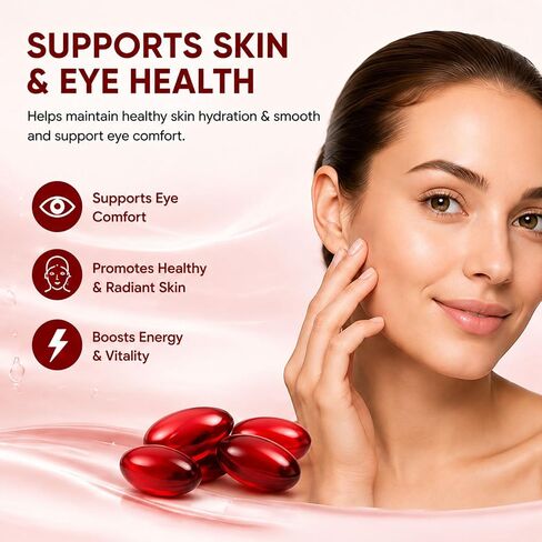 Revella Astaxanthin, Immune, Internal Circulation, Vitality Support- 200 Softgels(1 Pack) in Saudi Arabia