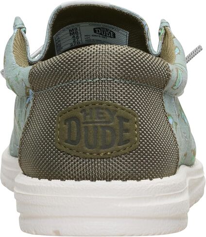 HEYDUDE Men's Wally Bluewater Iceberg Green Size 11 Slip-On Shoes, Lightweight Breathable Canvas with Slip-Resistant Traction for Daily Wear in Kuwait