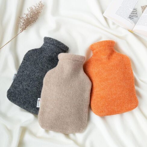 2.0L Fashy Hot Water Bottle with Barker Textiles 100% Wool Cover (Black) Hot Water Bag with Cover in Saudi Arabia